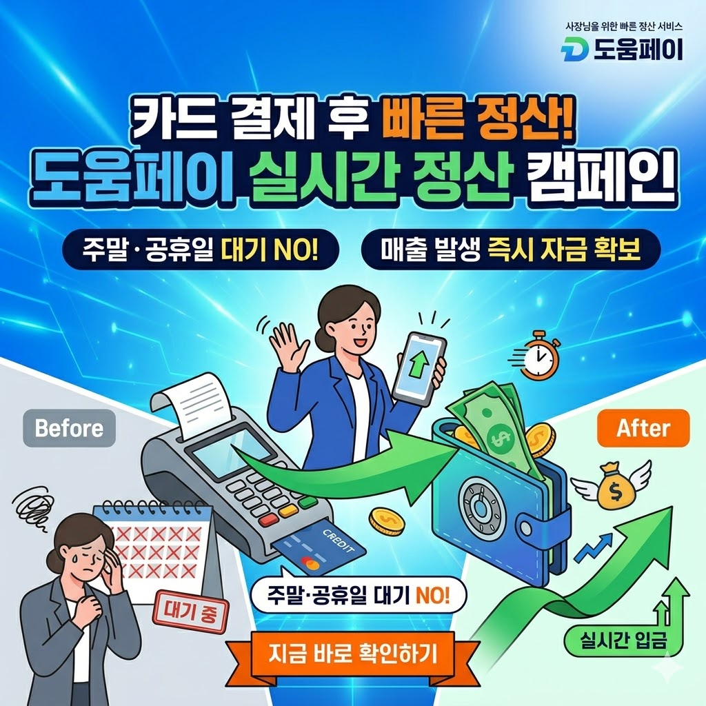신용카드 실시간 정산 가맹점 모집